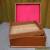 ANTIQUE/VINTAGE POLISHED MAHOGANY STATIONARY/WORK/SEWING BOX WITH LIFT OUT TRAY for Sale