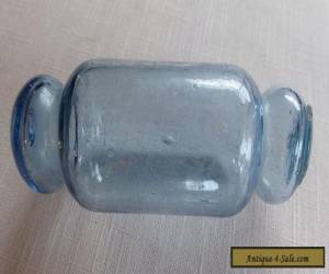 Item  Vintage Japanese Glass Light Blue Rolling Pin Fishing Float  for Sale