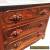 Antique Eastlake Carved Walnut Marble Top Dresser w/ Glove / Jewelry Drawers for Sale