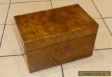 A Victorian Burr Walnut Box c1850 for Sale