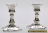  SOLID STERLING SILVER PAIR CANDLESTICKS 925 for Sale