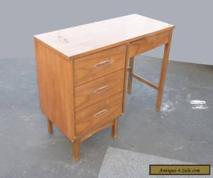 Item Vintage Danish Mid Century Modern Style Four Drawer Solid Wood WRITING DESK  for Sale