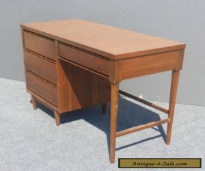 Item Vintage Danish Mid Century Modern Style Writing DESK 4 Drawers Peg Legs  for Sale