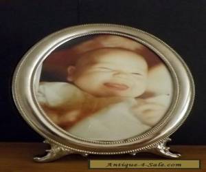 Item Vintage Edwardian Silver plated Oval Photo Frame for Sale