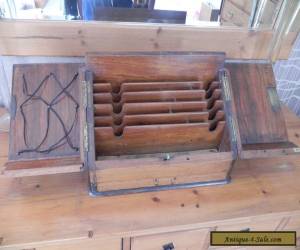 Item 19th Century Victorian Oak and Walnut veneer? Desk Top Stationary Box for Sale