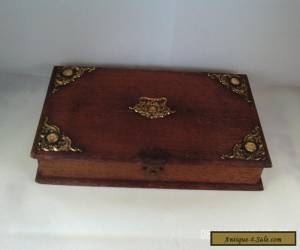 Item antique hinged wooden box for Sale