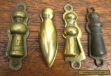 4 Antique or Vintage Solid Brass Keyhole Covers for Sale