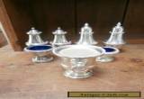 Mixed lot of silver plate cruets for Sale