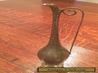 Vintage art deco Brass vase BEAUTIFUL  DETAILING 26cm x6.5cm