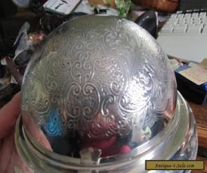 Item Vintage Silver Plated Globe Butter Dish, beautiful quality. for Sale