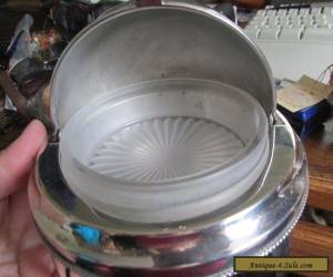 Item Vintage Silver Plated Globe Butter Dish, beautiful quality. for Sale