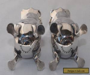 Item Vintage Strachan Silver Plate Salt & Pepper Shakers, Claw Feet for Sale