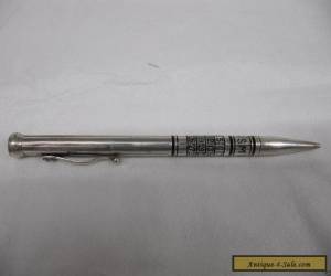 Antique Sterling Silver Retractable Pencil Calender Vintage Collectable  for Sale