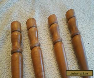 Item 4 Vintage Furniture Wood Table Legs Turned Spindle Mid Century Salvage 14" for Sale