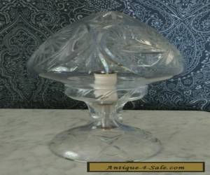 Antique cut glass lamp for Sale