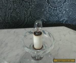 Item Antique cut glass lamp for Sale