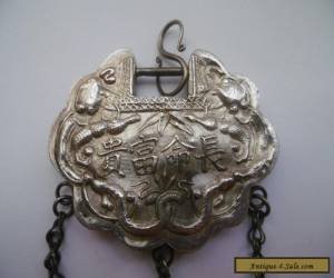 Item LOVELY RARE ANTIQUE SOLID CHINESE SILVER RATTLE BELL for Sale