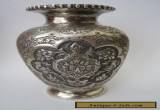 Exceptional Fine Quality Antique Persian Islamic Solid Silver Vase  for Sale