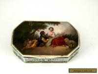 ANTIQUE AUSTRIAN SOLID SILVER & ENAMEL BOX c. 1910