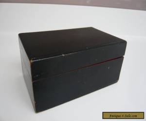 Vintage Small Black Wooden Box for Sale