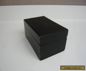 Item Vintage Small Black Wooden Box for Sale