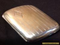 Vintage STERLING SILVER Antique Cigarette Case/Money Clip  Art Deco 1920s Jazz