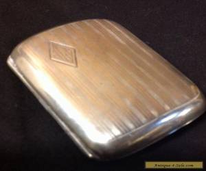 Item Vintage STERLING SILVER Antique Cigarette Case/Money Clip  Art Deco 1920s Jazz for Sale