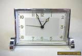 Lovely Art Deco Enfield Chrome Clock - Made in England for Sale