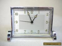 Lovely Art Deco Enfield Chrome Clock - Made in England