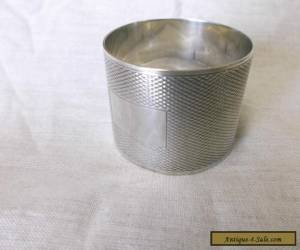 Item A VINTAGE  STERLING  SILVER    NAPKIN RING  BIRMINGHAM 1957 for Sale