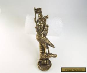 Antique Solid brass door knocker - mermaid - Liverpool for Sale