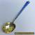 Vintage Ela Denmark Sterling Silver gilt 935S blue enamel fruit/dessert spoon  for Sale