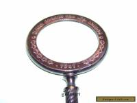 Antique Vintage Style Reproduction GlassTurned Hand Lens Magnifying Glass