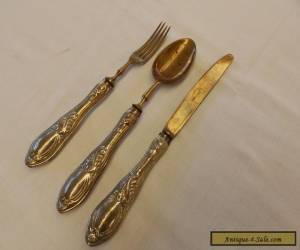 Item VINTAGE / ANTIQUE STERLING SILVER STAMPED 800 "SOLINGEN" cutlery set -  94.6gms for Sale