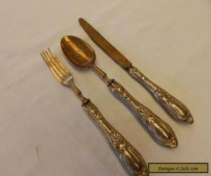 Item VINTAGE / ANTIQUE STERLING SILVER STAMPED 800 "SOLINGEN" cutlery set -  94.6gms for Sale