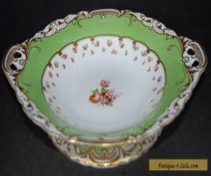 Antique George Jones Crescent China Footed Comport 23cm #18157 - Hand Painted for Sale