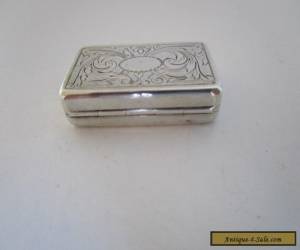 Item Antique Sterling Silver Vinaigrette..Hallmarked Birmingham 1836 ?.. for Sale