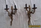  Pair of Beautiful Brass Victorian wall light fittings for Sale