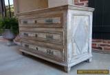 Large Antique French Neoclassical Painted Chest of Drawers Cabinet Table Wood  for Sale