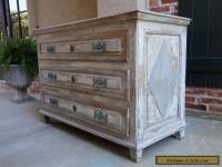 Large Antique French Neoclassical Painted Chest of Drawers Cabinet Table Wood 