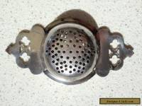 TEA STRAINER - ANTIQUE / VINTAGE - SILVER PLATE(?)