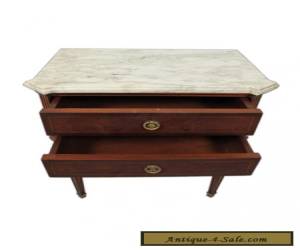 Item Antique French Louis XVI Style Marble Top Side Table - 11299 for Sale