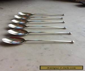 Item SET OF 6 MAPPIN & WEBB COFFEE SPOONS TEASPOONS SOLID SILVER SHEFFIELD 1929 for Sale