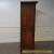 Antique 19th Century French Country Tall Oak Carved Curio Display Cabinet for Sale