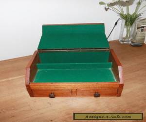 Item Antique Oak Games Box Writing Box Stationary Box for Sale