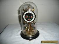 Vintage, Koma Anniversary Clock in Glass Dome, Needs Suspension Wire. VGC 