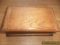 Antique  wooden box  oak box