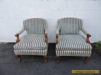 Henredon Hollywood Regency Pair of Mid Century Side by Side Chairs  7695