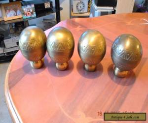 Item VINTAGE FOUR FINIALS BRASS  for Sale