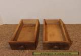 Lot of 2 Antique Vintage Long Wood Drawers w/ knobs - Cabinet - Desk - Display for Sale